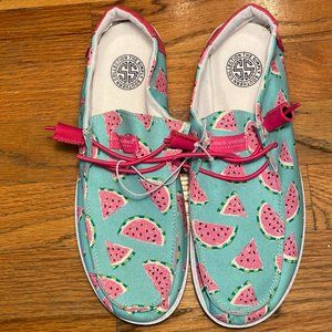 Simply Southern Collection Watermelon Shoes (Women's Sz. 8)